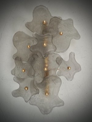 Murano Art Glass and Brass Wall Light, 2000-UH-2043388