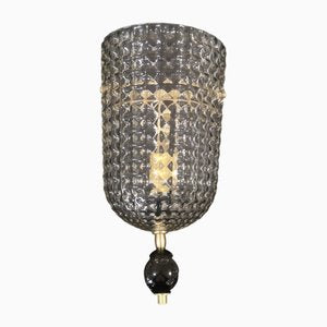 Murano Art Glass Black and Brass Wall Light, 2000-UH-2035740