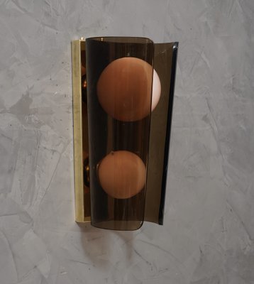 Murano Art Glass Brown and Pink Wall Light, 1980s-UH-1750132