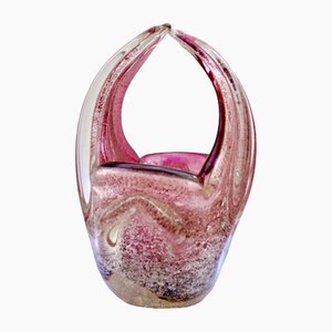 Murano Art Glass Cornucopia Flower Basket-MJY-1148687