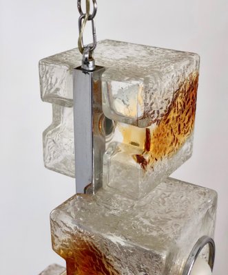 Murano Art Glass Sculpture Cube Ceiling Light by Toni Zuccheri for VeArt, 1970s-LYQ-1171793