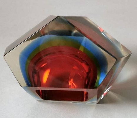 Murano Ashtray in Sommerso Glass in the style of Mandruzzato, 1964-QRS-1812777