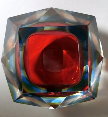 Murano Ashtray in Sommerso Glass in the style of Mandruzzato, 1964-QRS-1812777