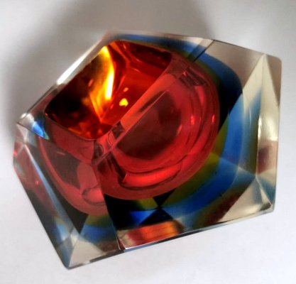 Murano Ashtray in Sommerso Glass in the style of Mandruzzato, 1964-QRS-1812777