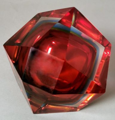 Murano Ashtray in Sommerso Glass in the style of Mandruzzato, 1964-QRS-1812777