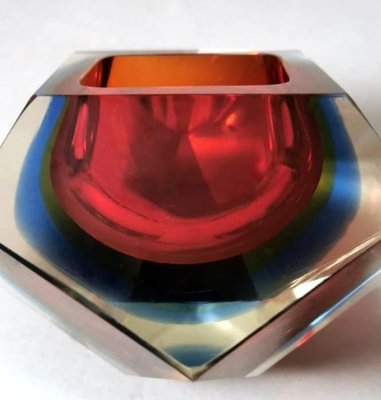 Murano Ashtray in Sommerso Glass in the style of Mandruzzato, 1964-QRS-1812777