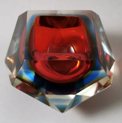 Murano Ashtray in Sommerso Glass in the style of Mandruzzato, 1964-QRS-1812777