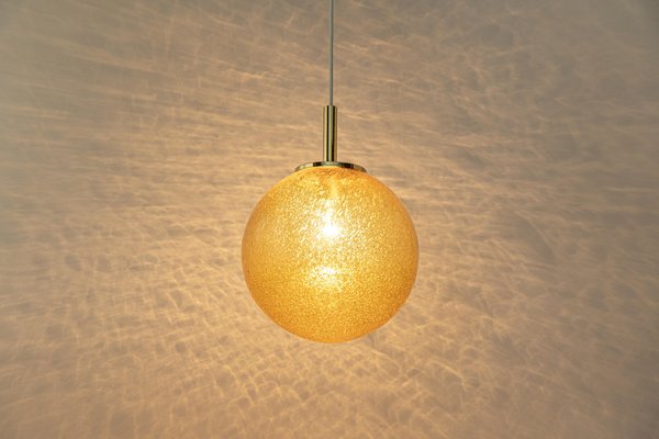 Murano Ball Pendant Light by Doria, Germany, 1970s-UGR-1244753