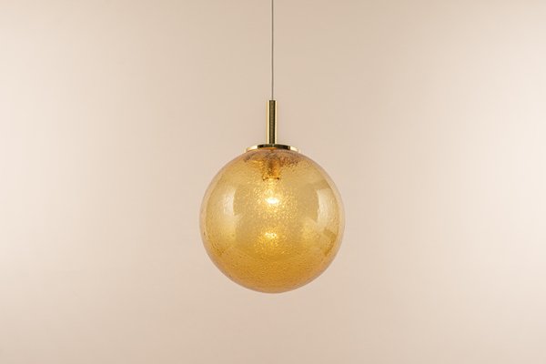 Murano Ball Pendant Light by Doria, Germany, 1970s-UGR-1244753