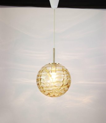 Murano Ball Pendant Light from Doria, Germany, 1970s-UGR-1085928