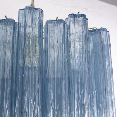 Murano Blue Glass Tronchi Chandelier, 1980s-MPO-1761770