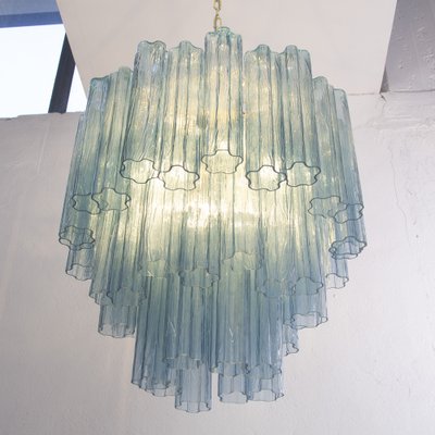 Murano Blue Glass Tronchi Chandelier, 1980s-MPO-1761770