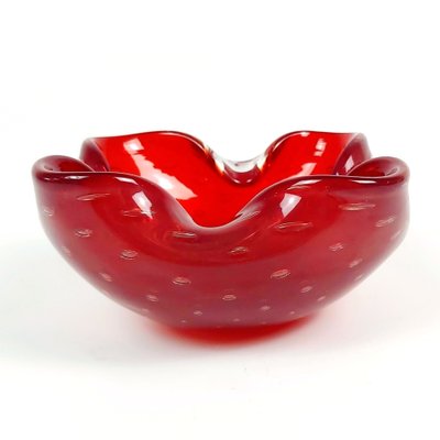 Murano Bullicante Glass Bowl or Ashtray by Barovier & Toso, 1960s-BMM-1196273