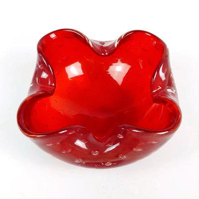 Murano Bullicante Glass Bowl or Ashtray by Barovier & Toso, 1960s-BMM-1196273