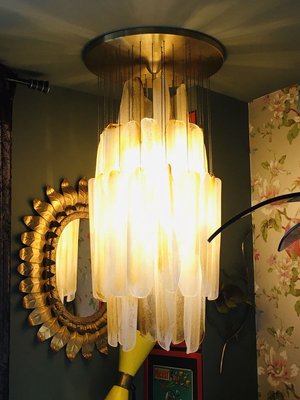 Murano Ceiling Lamp from Mazzega, 1970s-OPE-771688