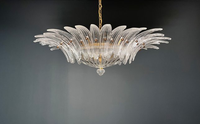 Murano Ceiling Light Original Palmette in Clear Glasses, 1990s-FHZ-2018534