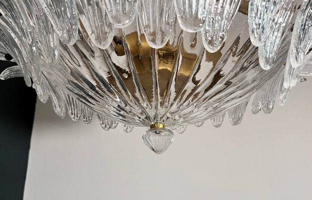 Murano Ceiling Light Original Palmette in Clear Glasses, 1990s-FHZ-2018534