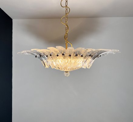 Murano Ceiling Light Original Palmette in Clear Glasses, 1990s-FHZ-2018534