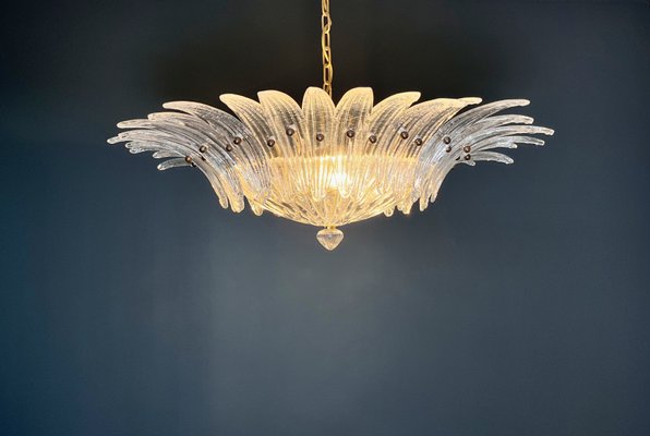 Murano Ceiling Light Original Palmette in Clear Glasses, 1990s-FHZ-2018534