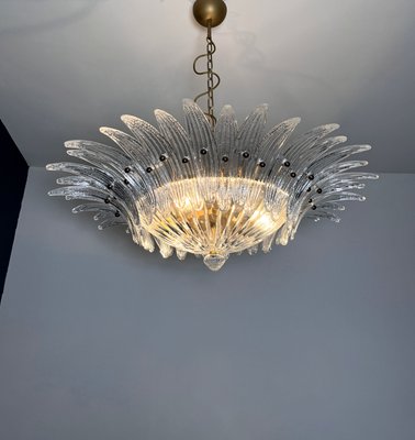 Murano Ceiling Light Original Palmette in Clear Glasses, 1990s-FHZ-2018534