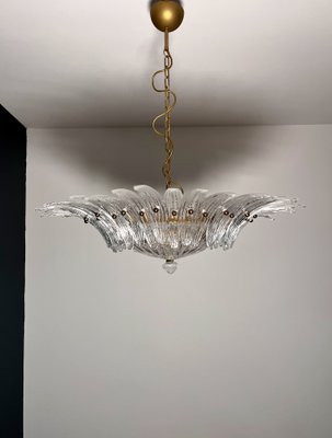 Murano Ceiling Light Original Palmette in Clear Glasses, 1990s-FHZ-2018534