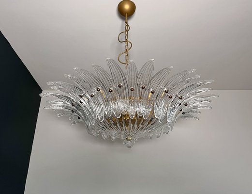 Murano Ceiling Light Original Palmette in Clear Glasses, 1990s-FHZ-2018534