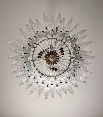 Murano Ceiling Light Original Palmette in Clear Glasses, 1990s-FHZ-2018534