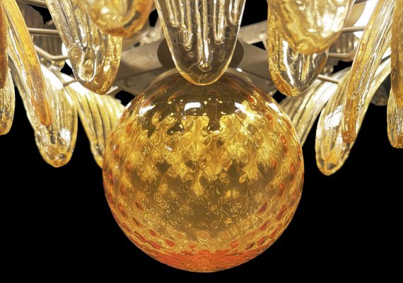 Murano Chandelier in Amber Glasses, 1990-OVO-1670001