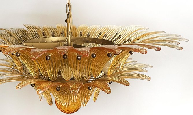 Murano Chandelier in Amber Glasses, 1990-OVO-1670001