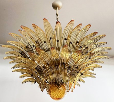 Murano Chandelier in Amber Glasses, 1990-OVO-1670001