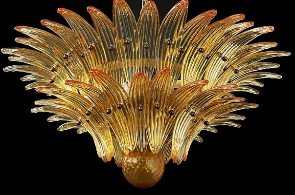 Murano Chandelier in Amber Glasses, 1990-OVO-1670001