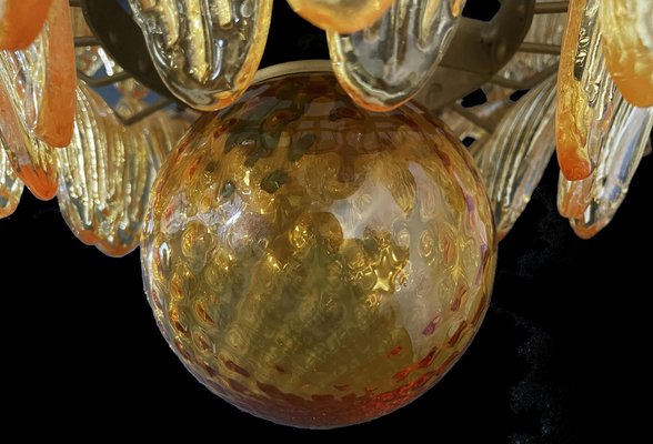 Murano Chandelier in Amber Glasses, 1990-OVO-1670001