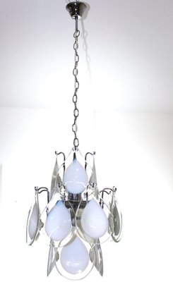 Murano Chandelier in the Style of Vistosi, 1960s-ZWH-935496