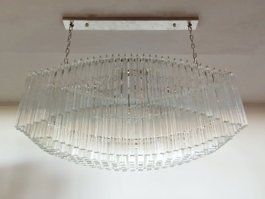 Murano Chandelier with 292 Clear Prism Quadriedri Pagoda Glass, 1982-FHZ-685525