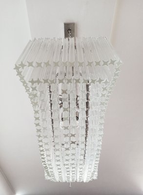 Murano Chandelier with 292 Clear Prism Quadriedri Pagoda Glass, 1982-FHZ-685525