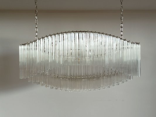 Murano Chandelier with 292 Clear Prism Quadriedri Pagoda Glass, 1982-FHZ-685525