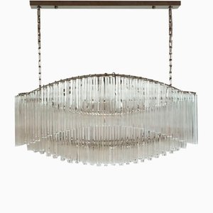 Murano Chandelier with 292 Clear Prism Quadriedri Pagoda Glass, 1982-FHZ-685525