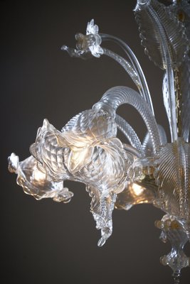 Murano Chandelier with Flowers, 1980s-POG-1822379