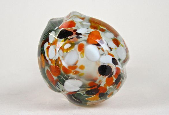 Murano Clear Glass Vase with Color Spots, Italy, 1970s-TQA-1322283