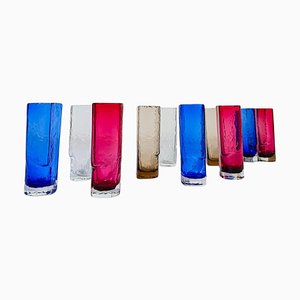 Murano Colored Long Drink Glasses by Nason Moretti, Italy, 1960s, Set of 12-UIW-2034456