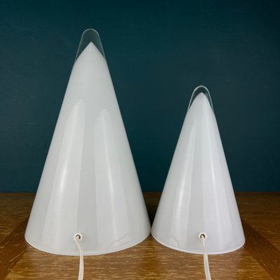 Murano Cone Table Lamps, Italy, 1970s, Set of 2-WQC-1420259