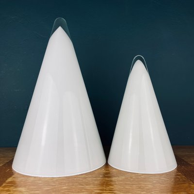 Murano Cone Table Lamps, Italy, 1970s, Set of 2-WQC-1420259