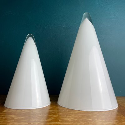 Murano Cone Table Lamps, Italy, 1970s, Set of 2-WQC-1420259