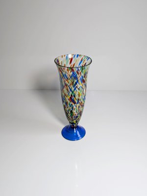 Murano Confetti Splash Glass Sprinkle Vase, 1980s-VTK-2022886