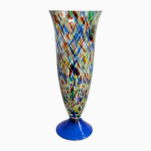 Murano Confetti Splash Glass Sprinkle Vase, 1980s-VTK-2022886