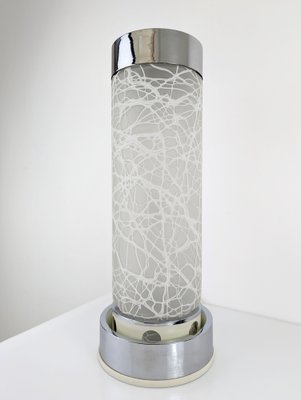 Murano Crystal Crystal Table Lamp attributed to Angelo Brotto for Esperia, 1970s