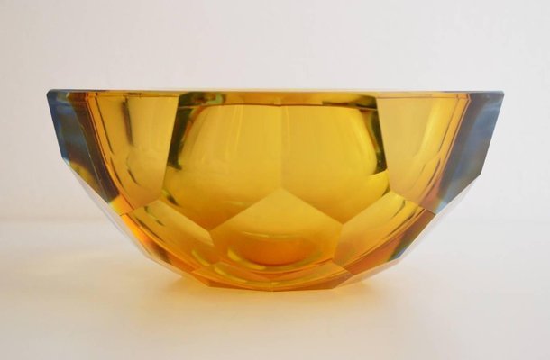 Murano Crystal Glass Sommerso Ashtray by Flavio Poli, Italy, 1950-VNE-966032