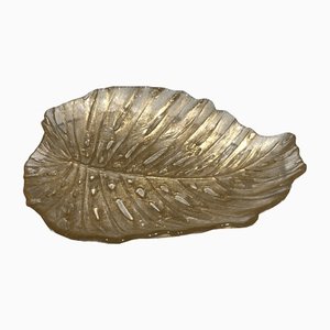 Murano Crystal Leaf Dish-BA-1365353