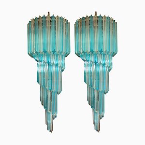 Murano Crystal Prism Chandeliers, 1990s, Set of 2-OVO-1821660