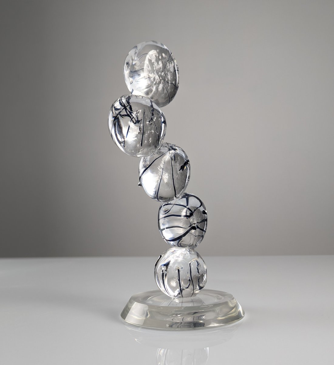 Murano Crystal Sculpture in the style of Tony Cragg, 1980s